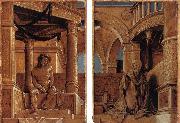 HOLBEIN, Hans the Younger Diptych with Christ and the Mater Dolorosa oil painting artist
